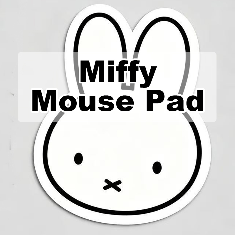 Office Tech Desk - Miffy Mouse Pad Kawaii Cartoon Tech