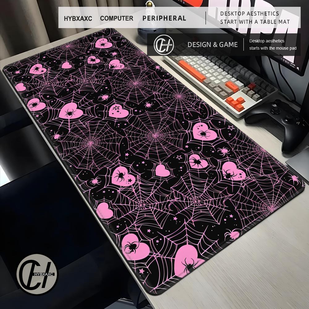 90x40 White or Pink Spiderweb  - Office Tech Desk recension och pris