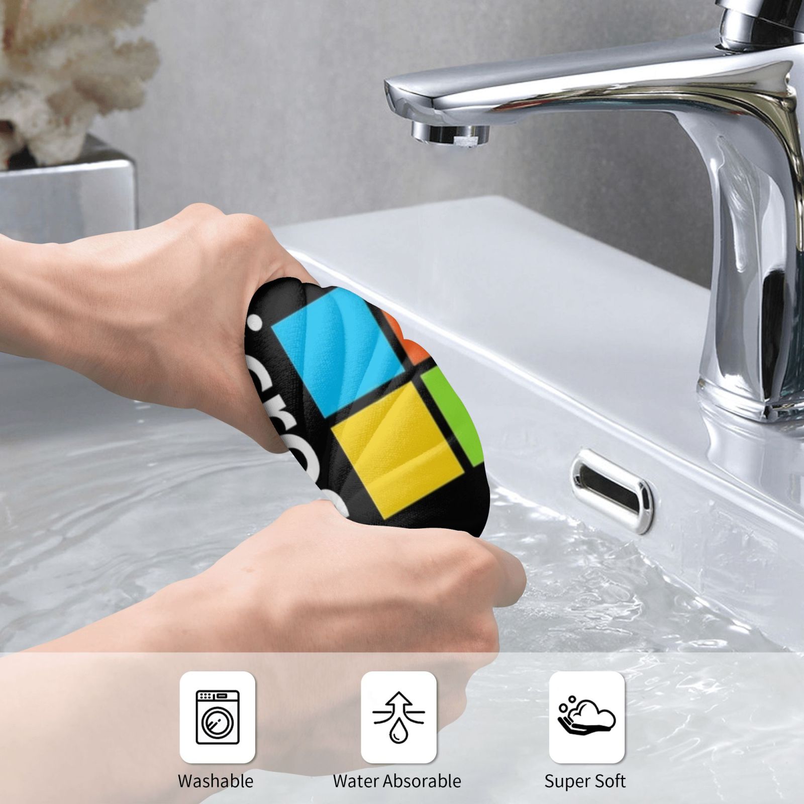 Microsoft Type Bath Towel Beac - Office Tech Typing recension och pris