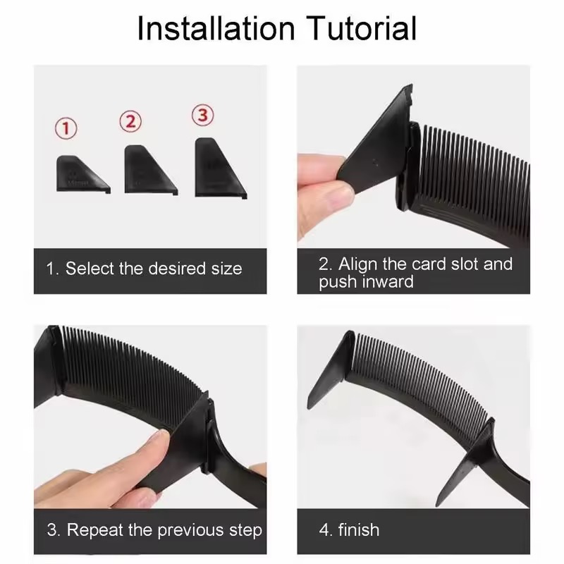 Barber Flat Top Haircut Comb C - Binding Machine Comb recension och pris