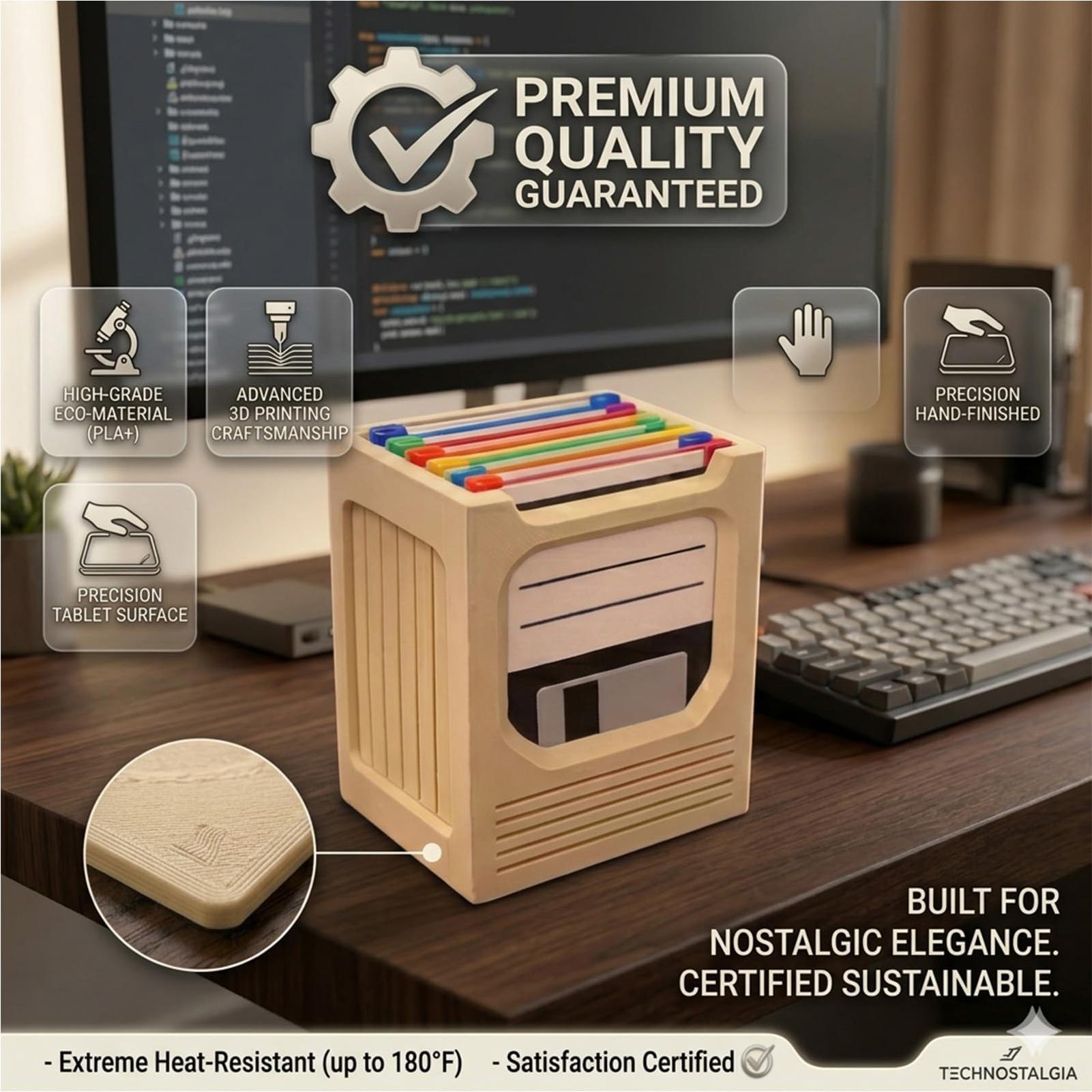 Retro Tech Coaster Holder Set  - Office Tech Desk recension och pris