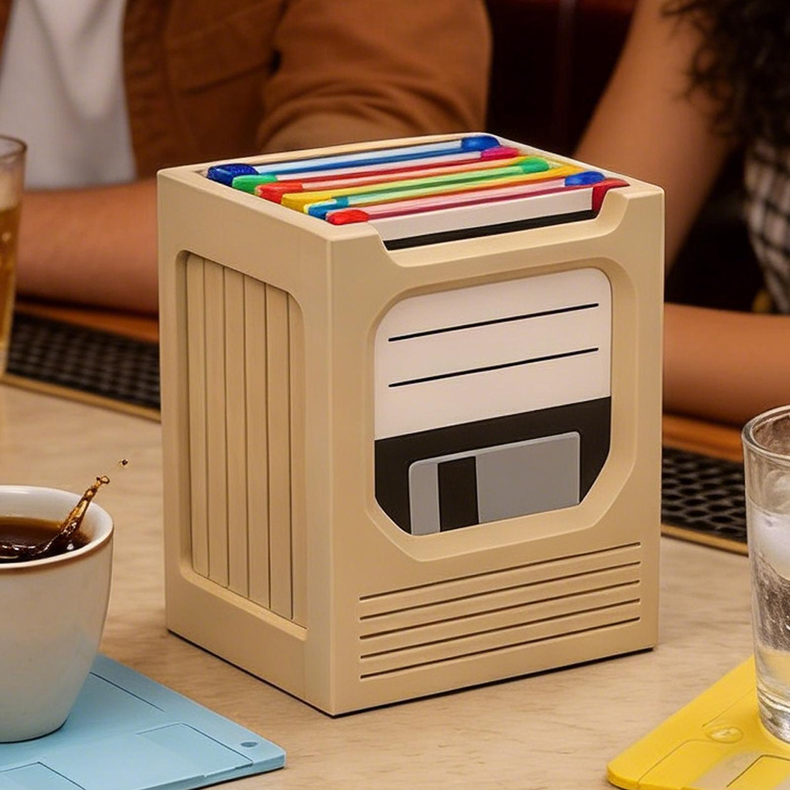 Retro Tech Coaster Holder Set  - Office Tech Desk recension och pris