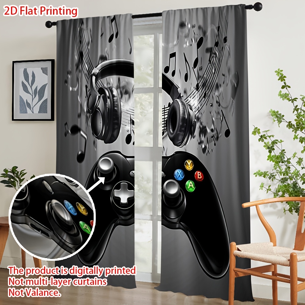 2pcs Game Controller Curtains  - Tech Office Youtube recension och pris