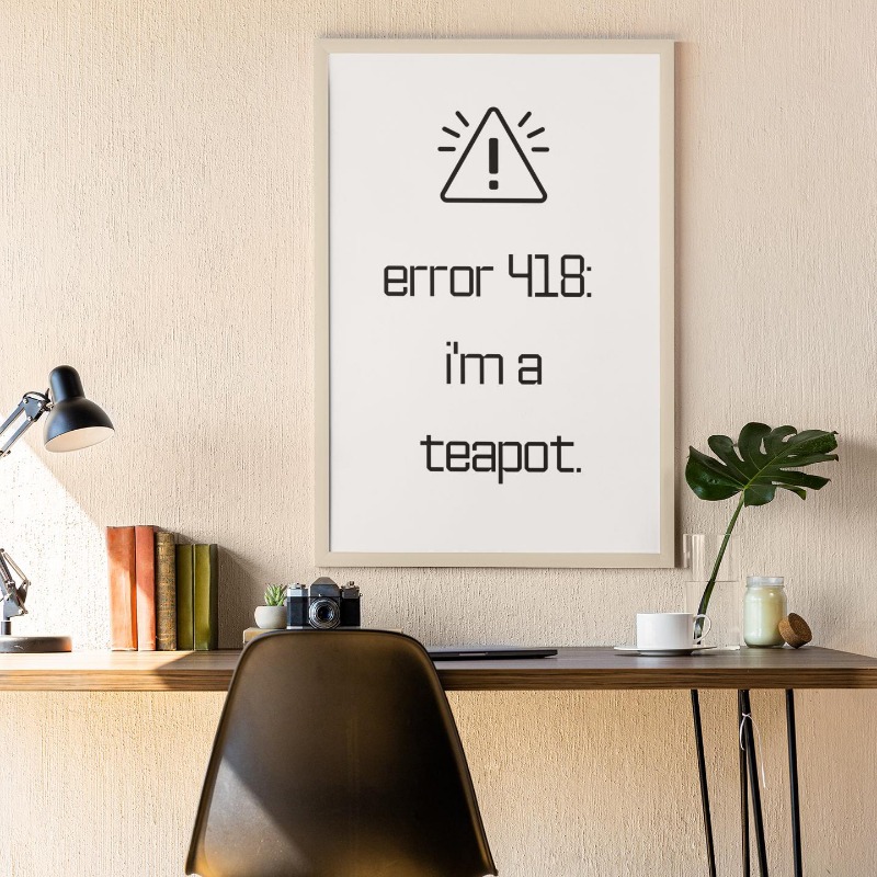 Funny Programmer Poster Error  - Office Tech Software recension och pris