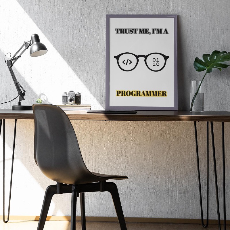 Funny Programmer Poster Error  - Office Tech Software recension och pris